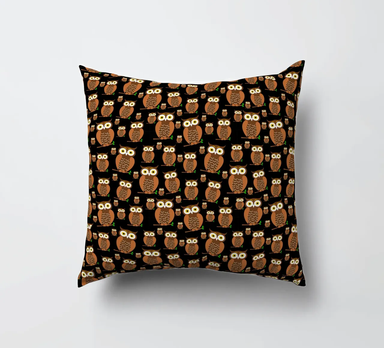 Cute owls pattern cuscino da baobabprintstore