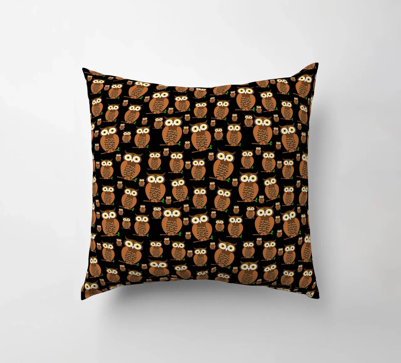 Cute owls pattern cuscino da baobabprintstore