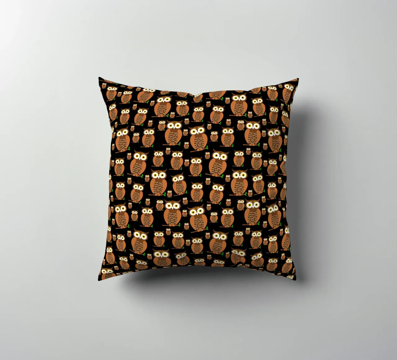 Cute owls pattern cuscino da baobabprintstore