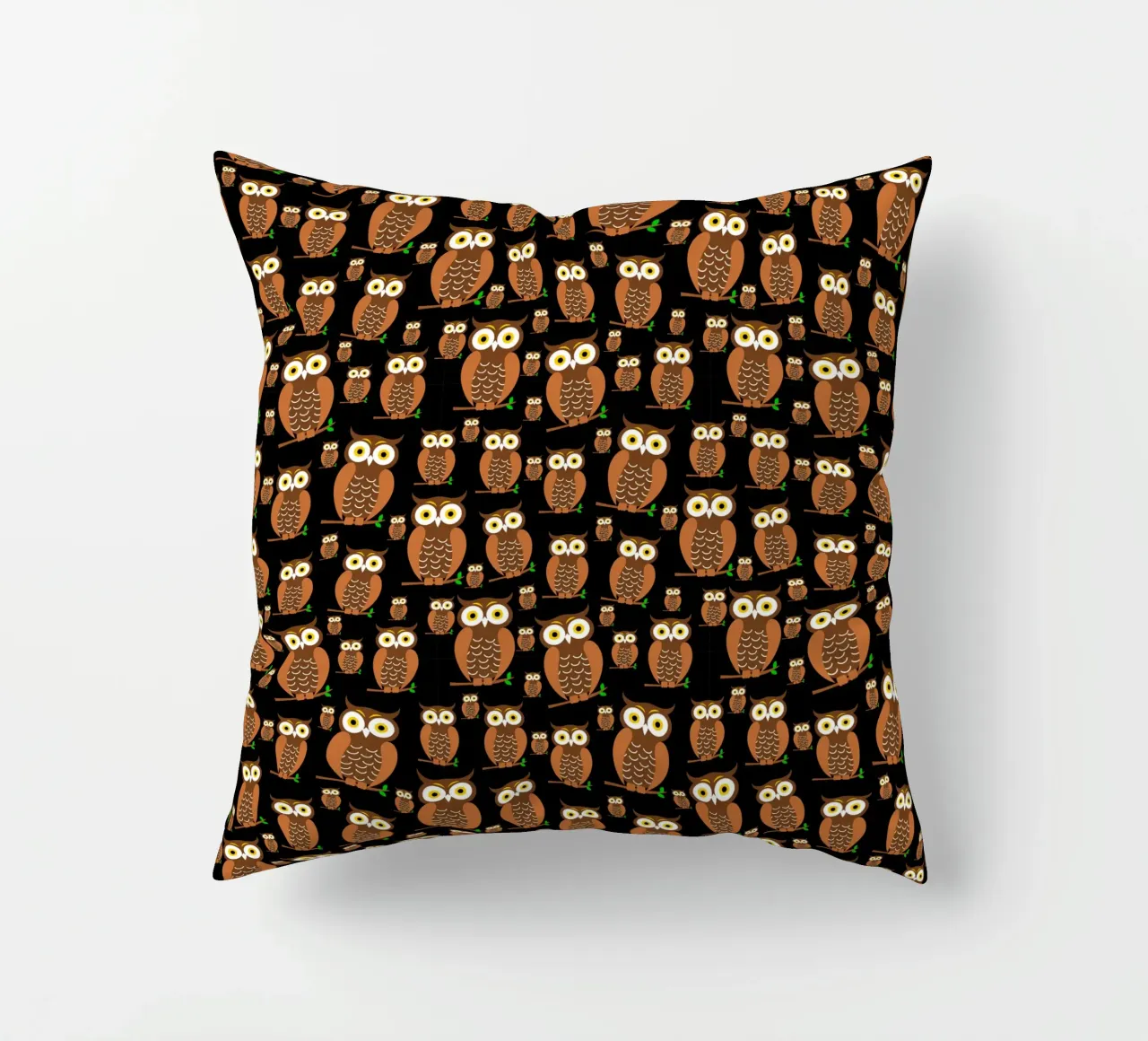 Cute owls pattern cuscino da baobabprintstore