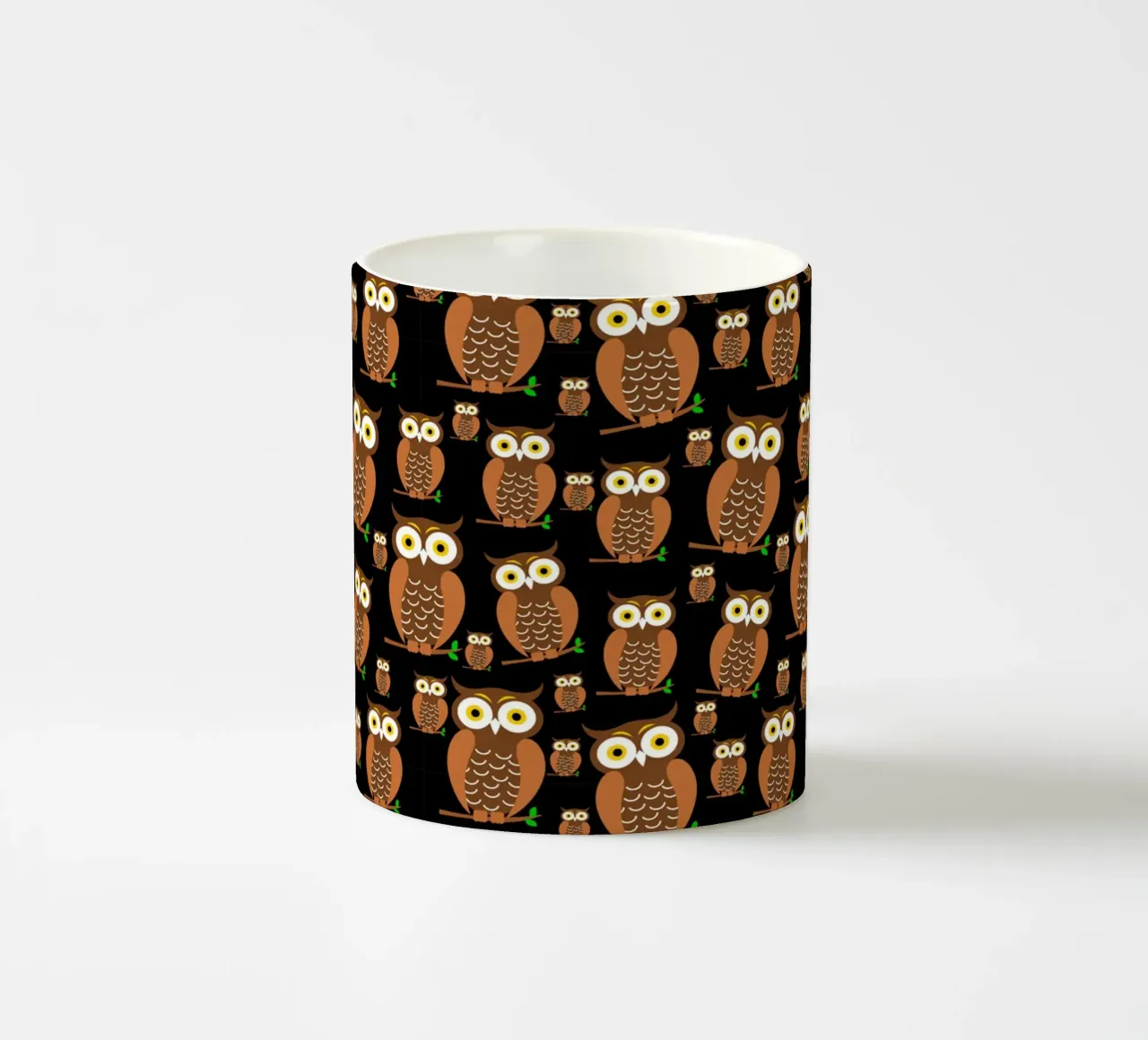 Cute owls pattern tazza in ceramica da baobabprintstore