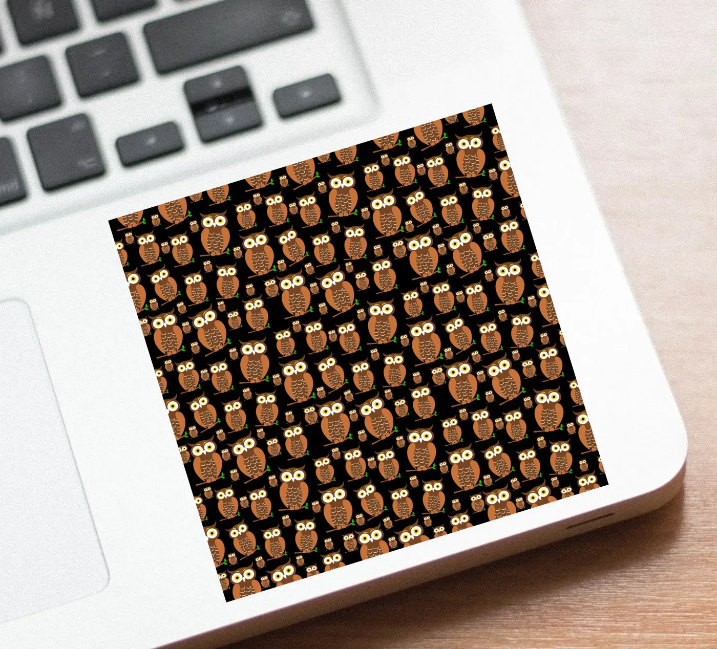 Cute owls pattern sticker van baobabprintstore