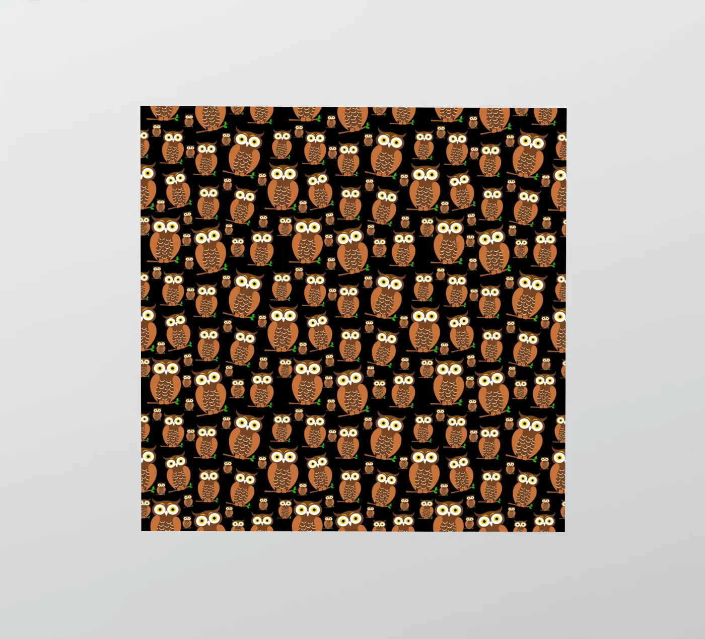 Cute owls pattern adesivo da baobabprintstore