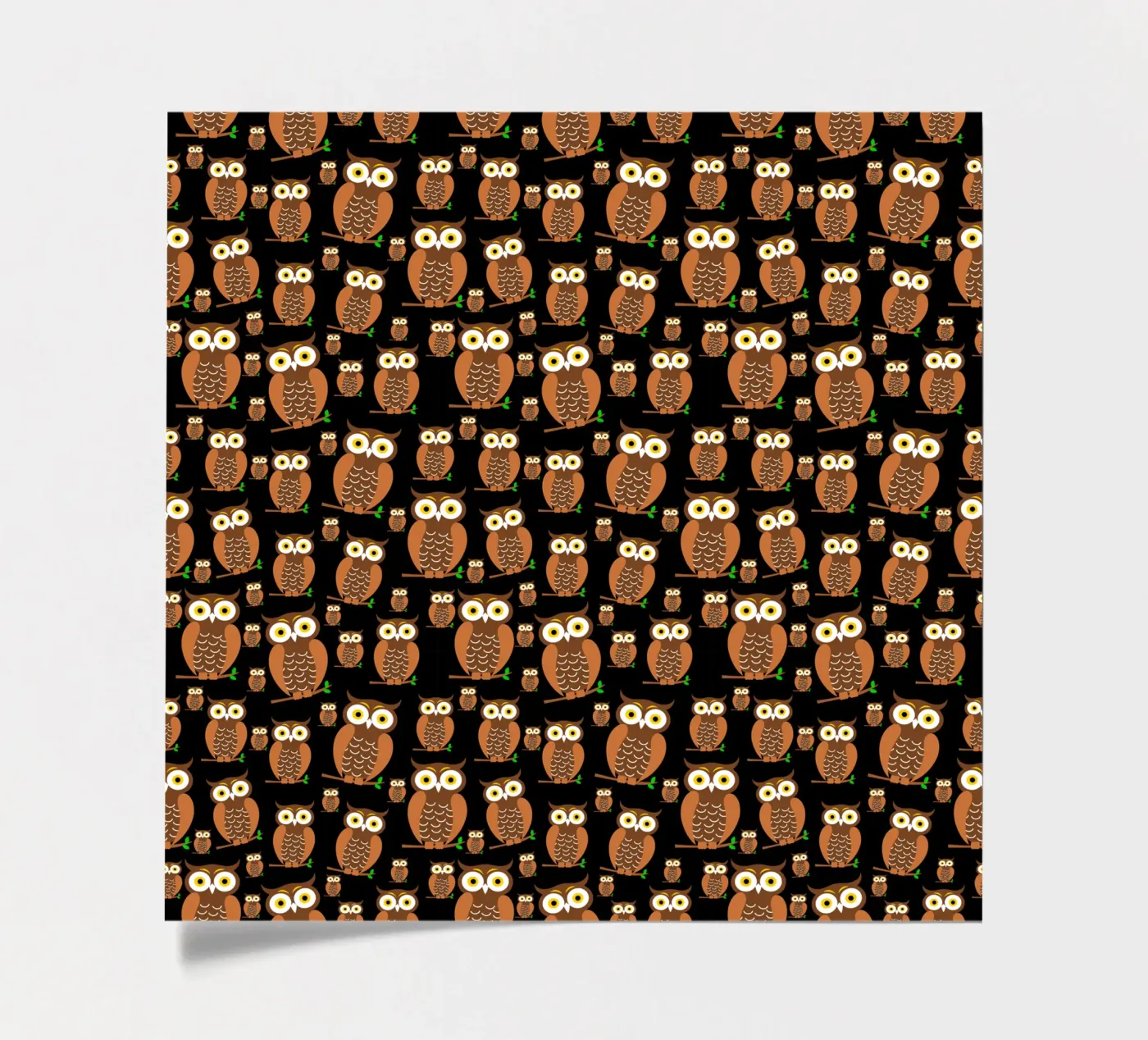 Cute owls pattern sticker sheet by baobabprintstore