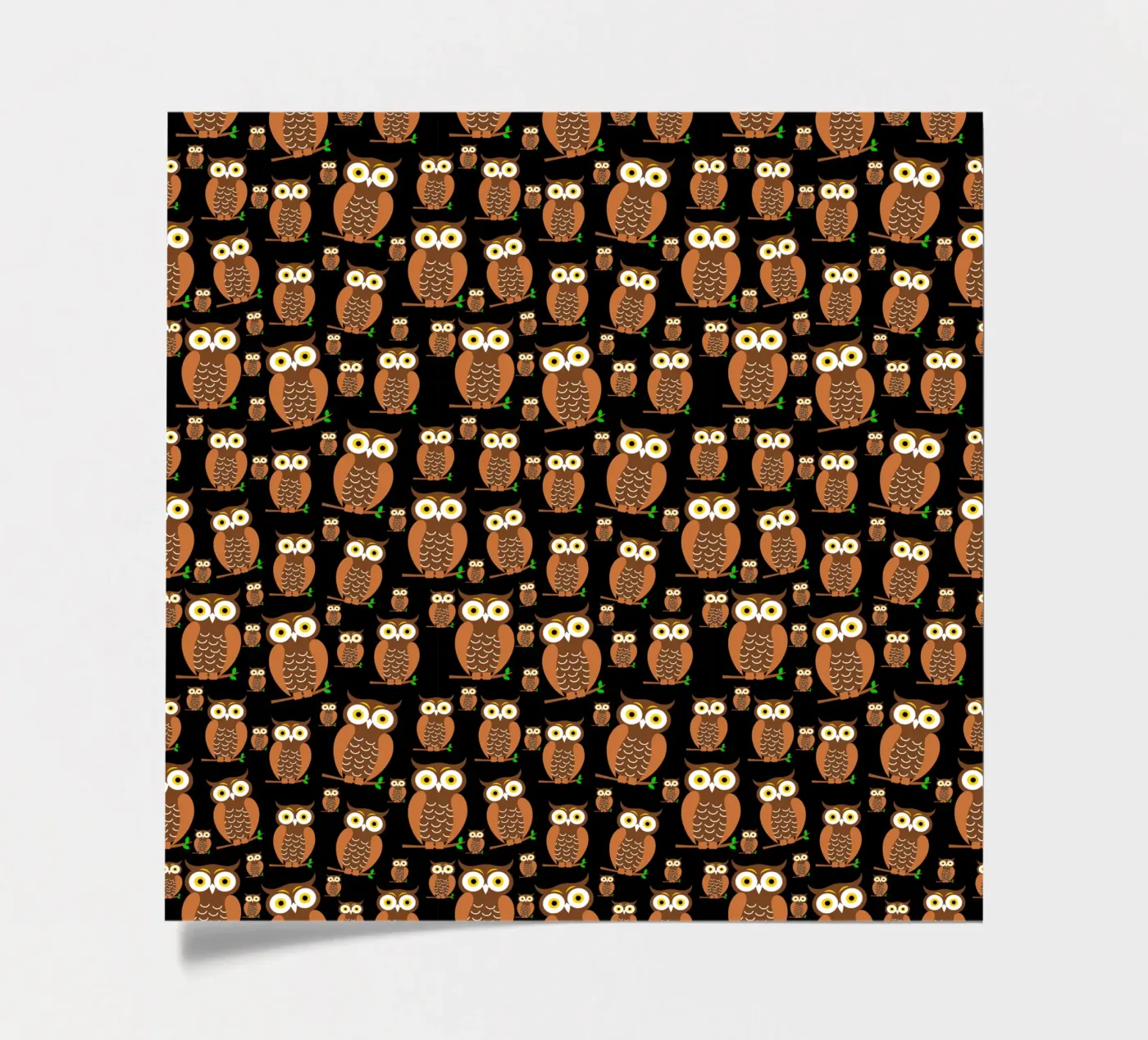 Cute owls pattern sticker sheet by baobabprintstore