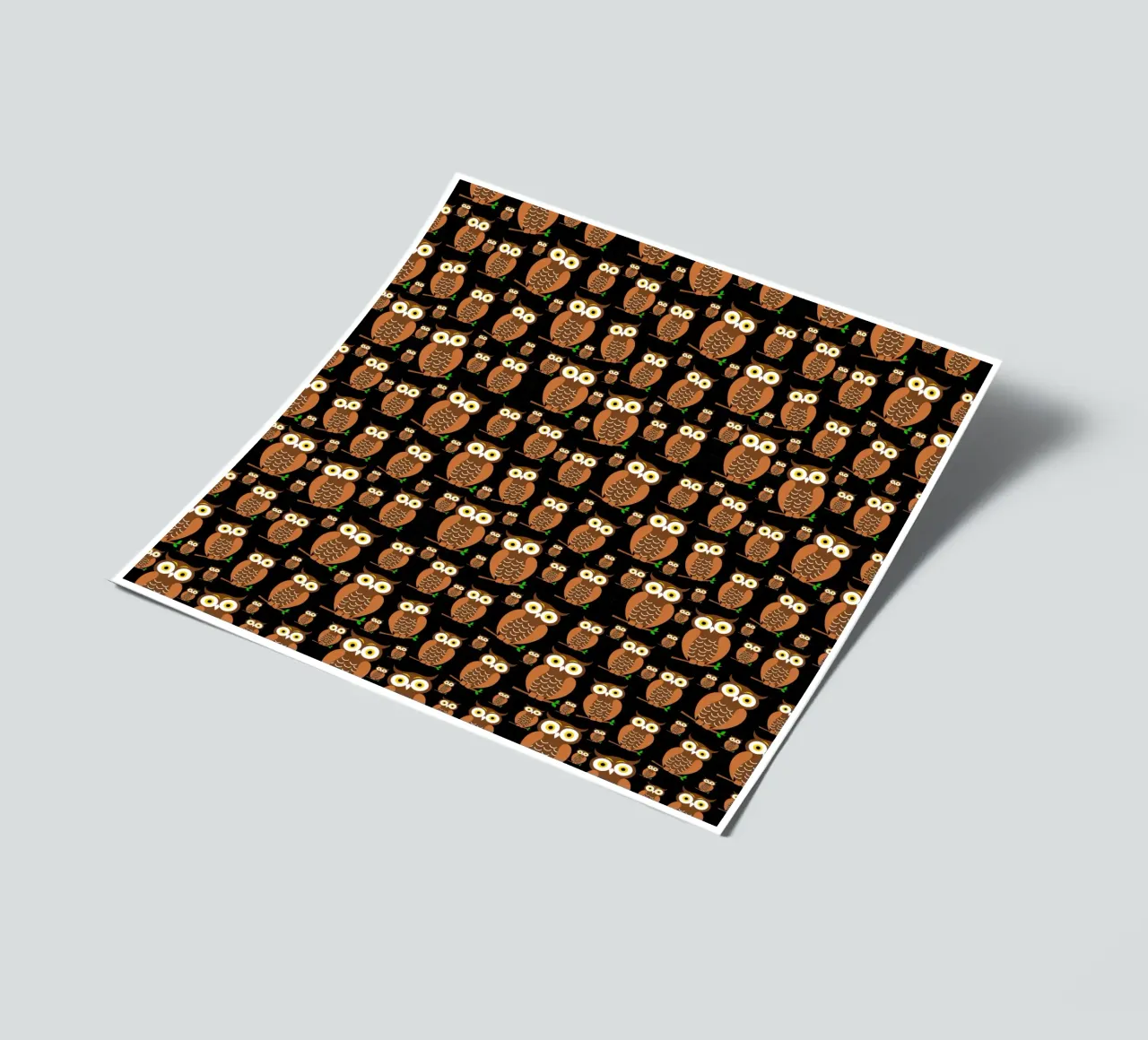 Cute owls pattern sticker sheet by baobabprintstore