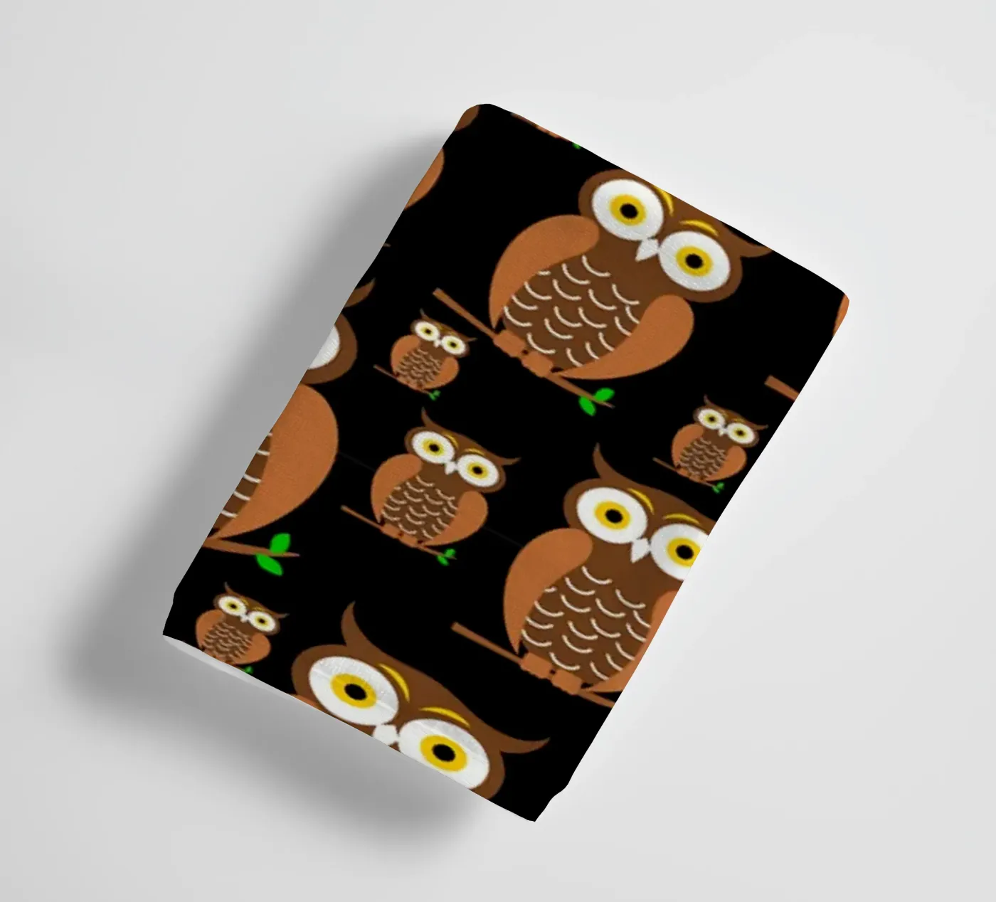 Cute owls pattern badhanddoek van baobabprintstore