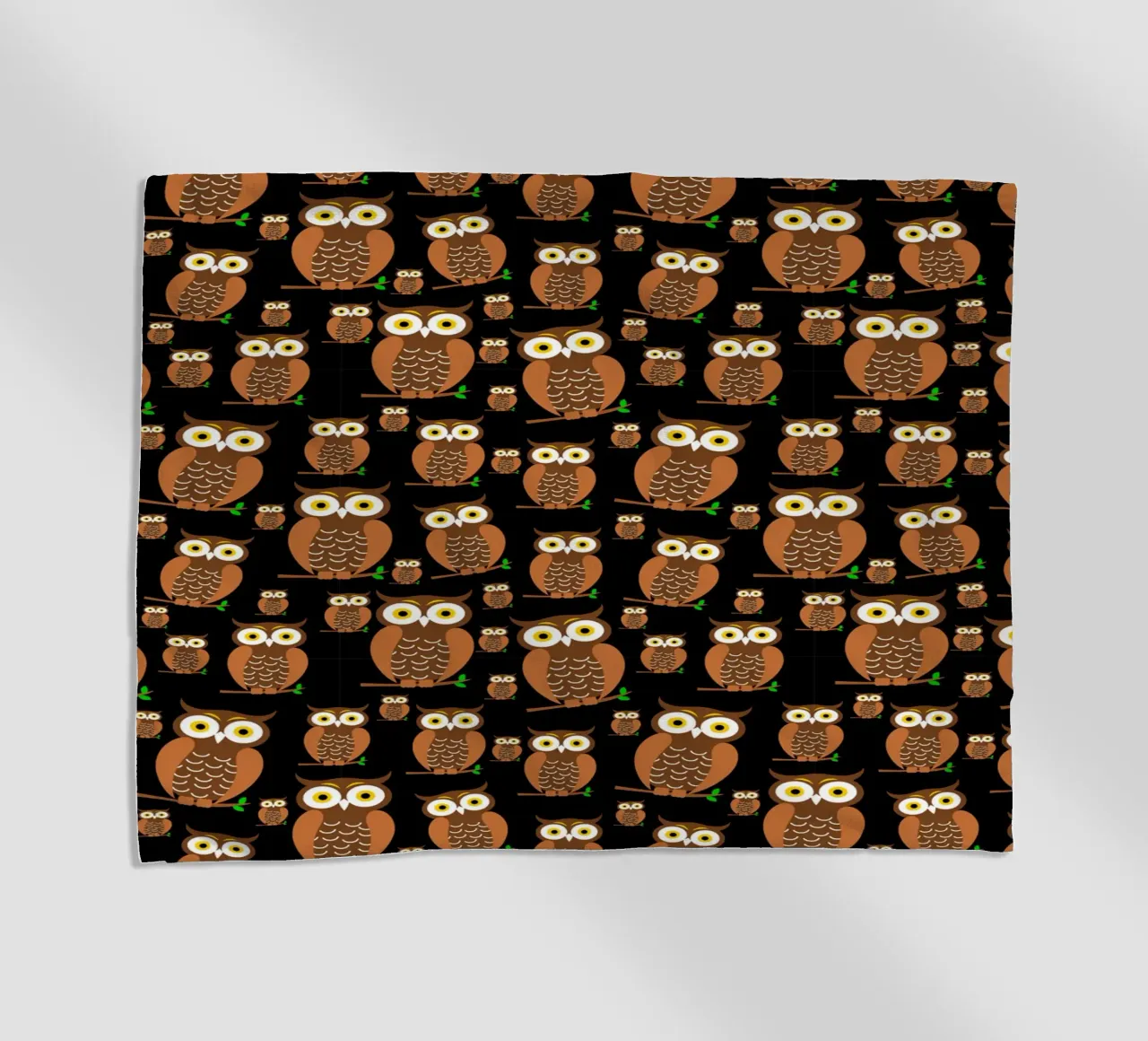 Cute owls pattern telo mare da baobabprintstore