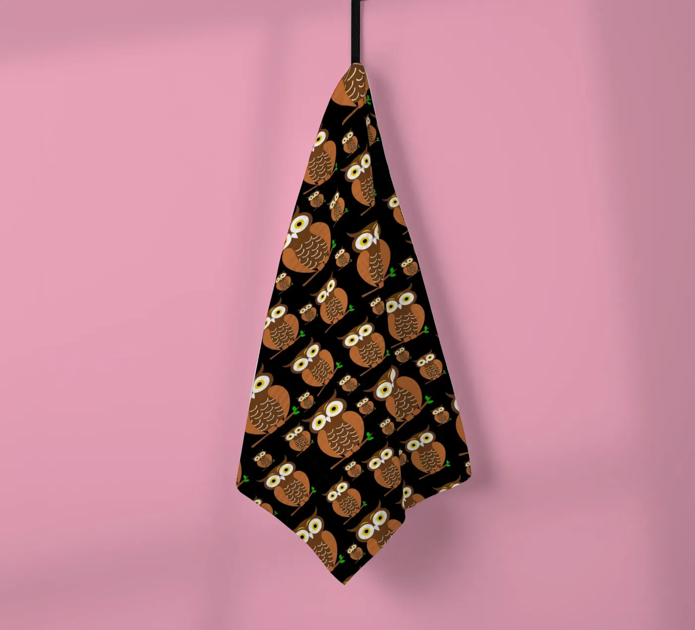 Cute owls pattern torchon de baobabprintstore
