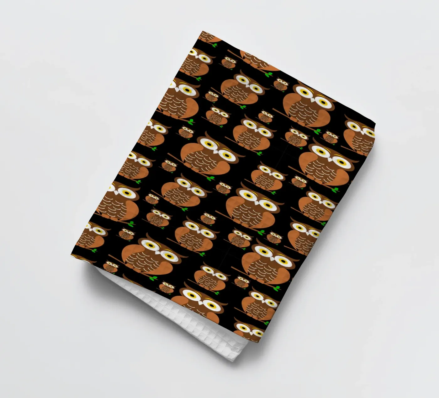Cute owls pattern torchon de baobabprintstore