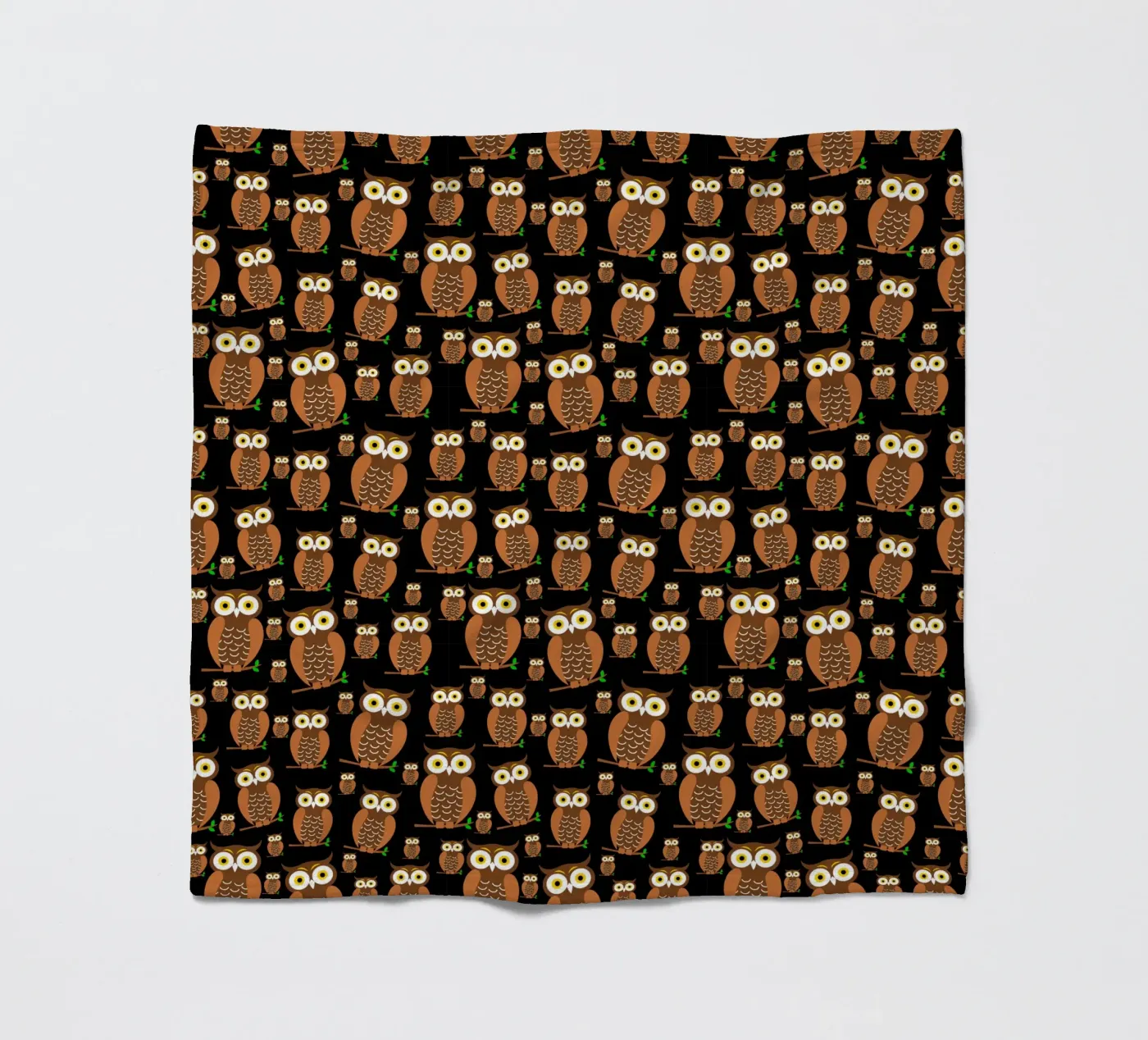 Cute owls pattern fleecedeken van baobabprintstore