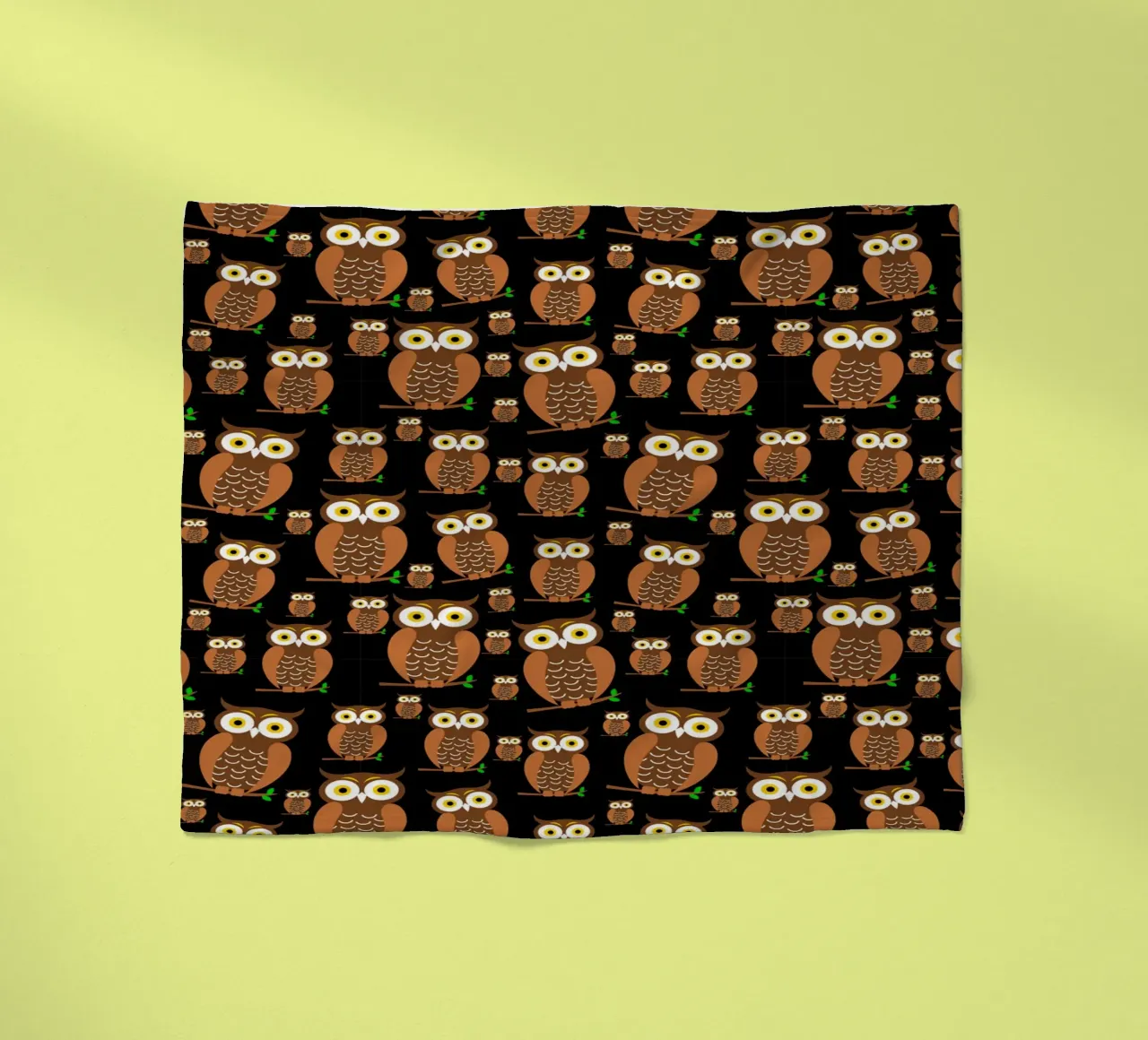 Cute owls pattern Fleecedecke von baobabprintstore