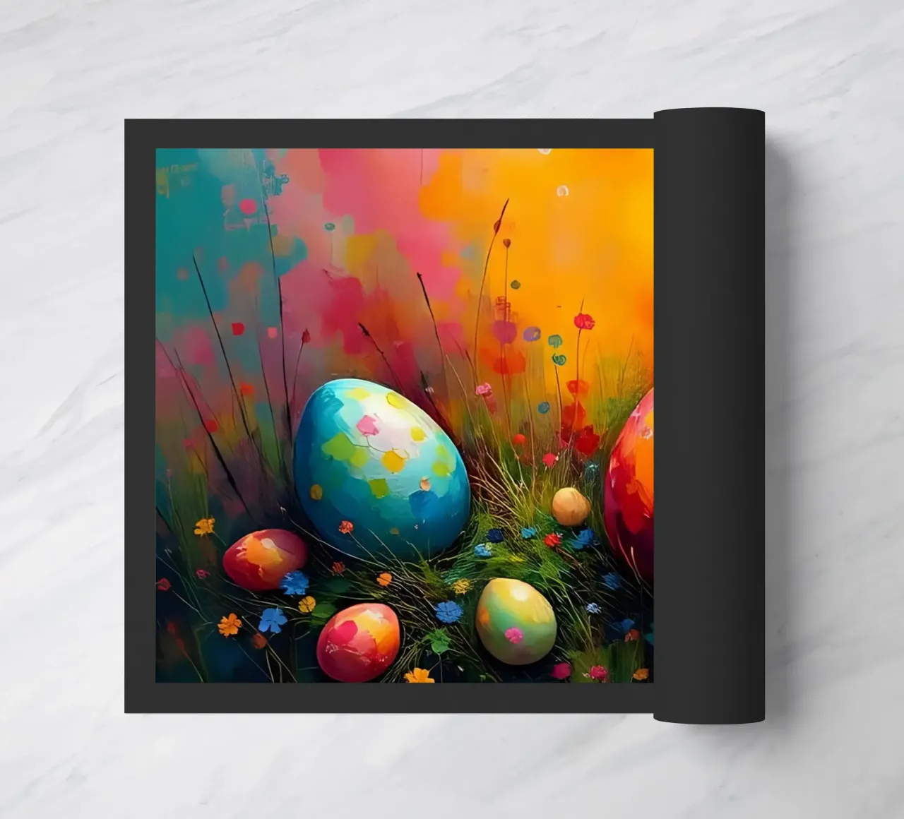 Pascua_estilo_B_4 felpudo de Farb- und Blütenzauber by LK