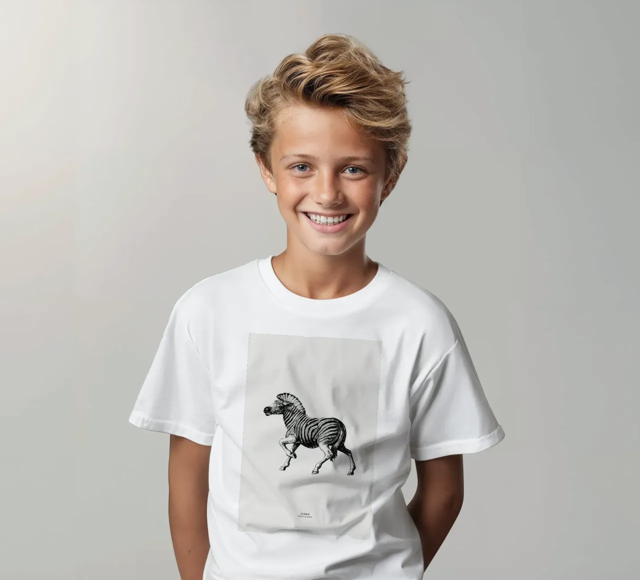 Zebra kinder t-shirt van Flora & Fauna