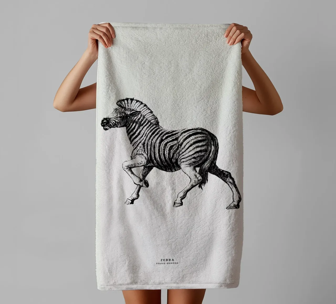 Zebra badhanddoek van Flora & Fauna