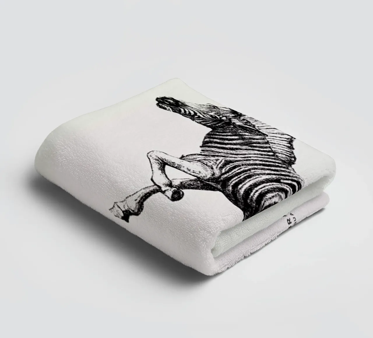 Zebra badhanddoek van Flora & Fauna