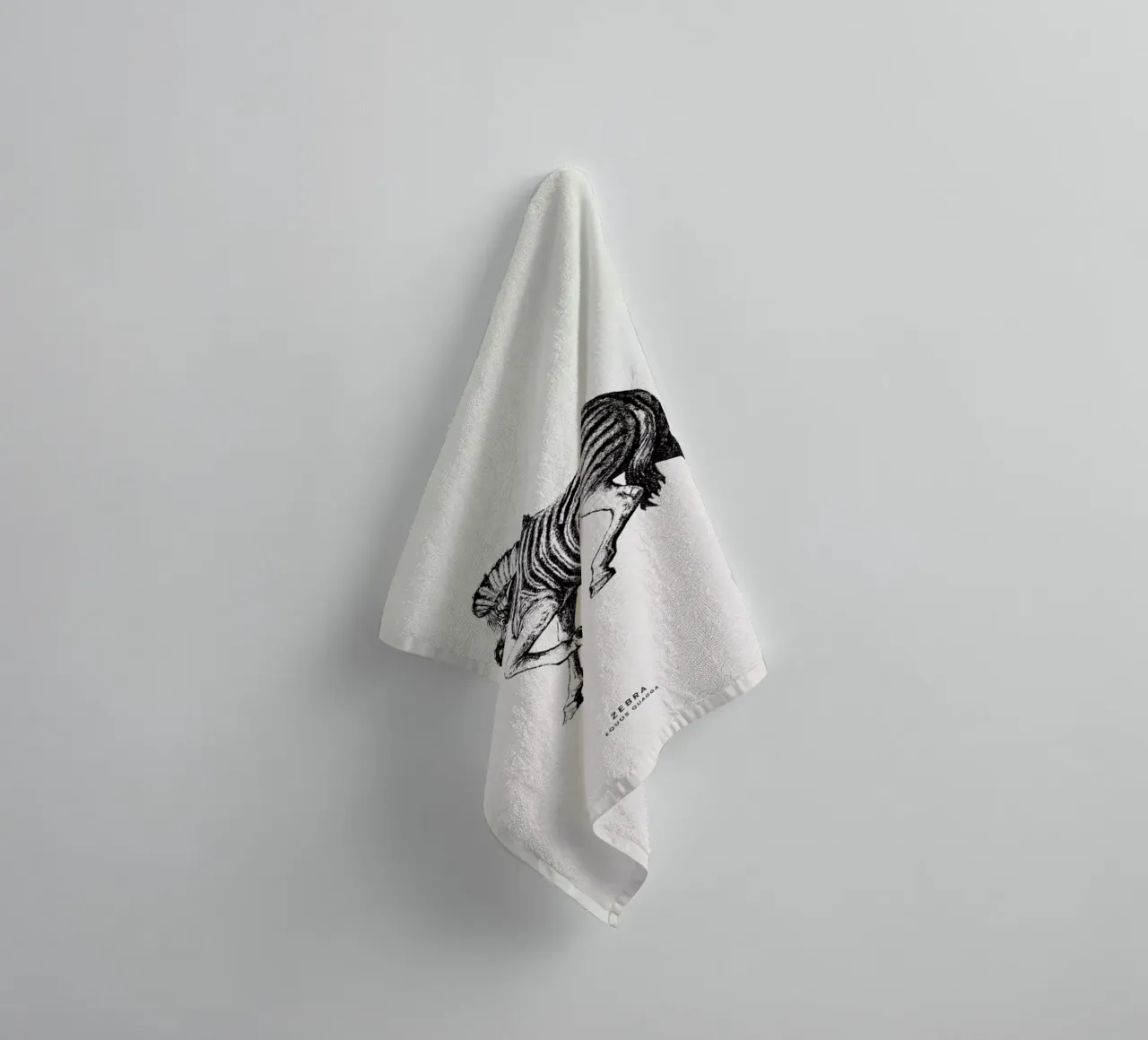 Zebra badhanddoek van Flora & Fauna