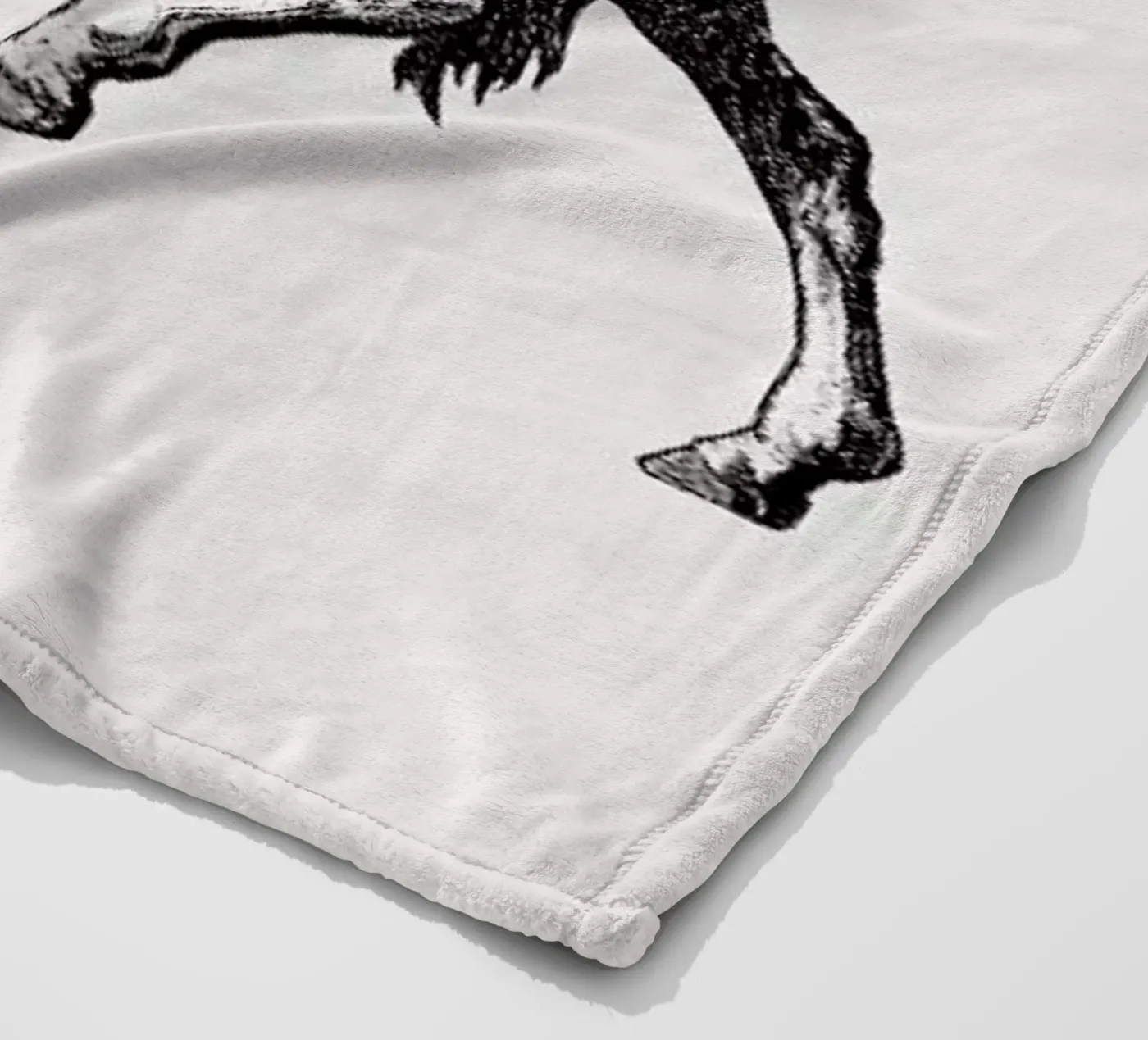 Zebra fleece blanket by Flora & Fauna