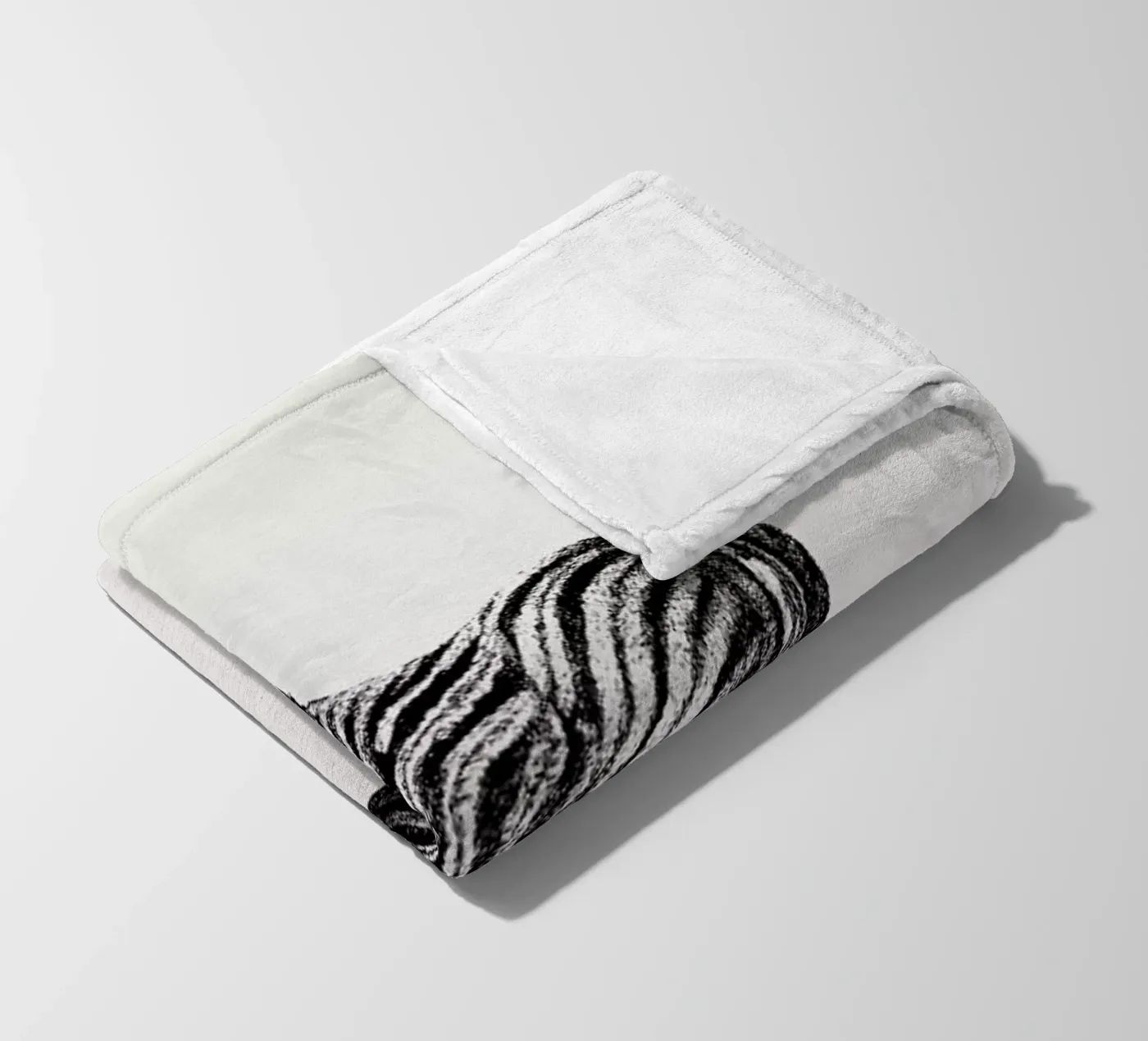 Zebra fleece blanket by Flora & Fauna
