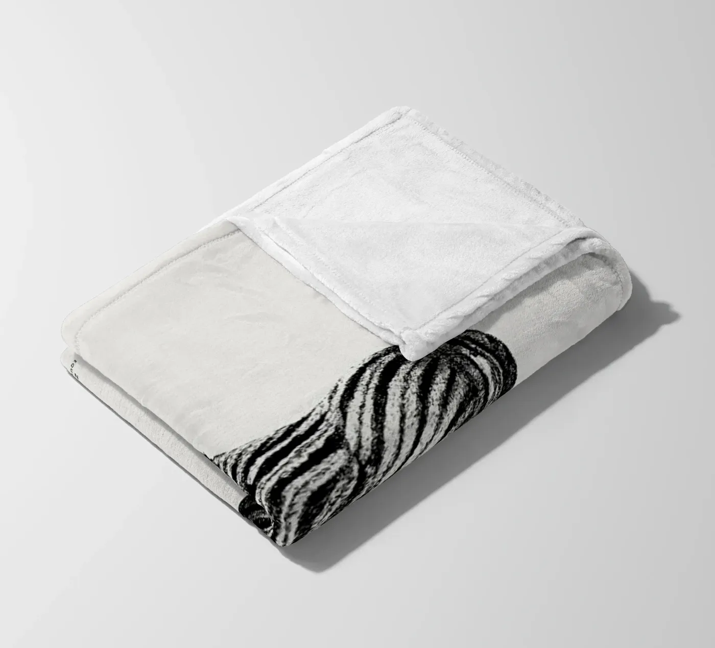 Zebra fleece blanket by Flora & Fauna
