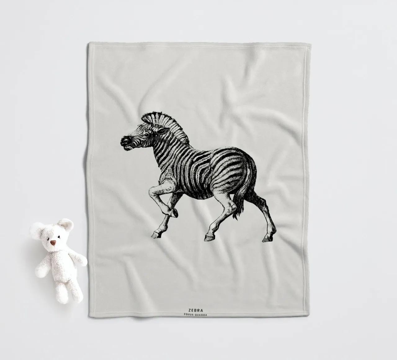 Zebra Fleecedecke von Flora & Fauna