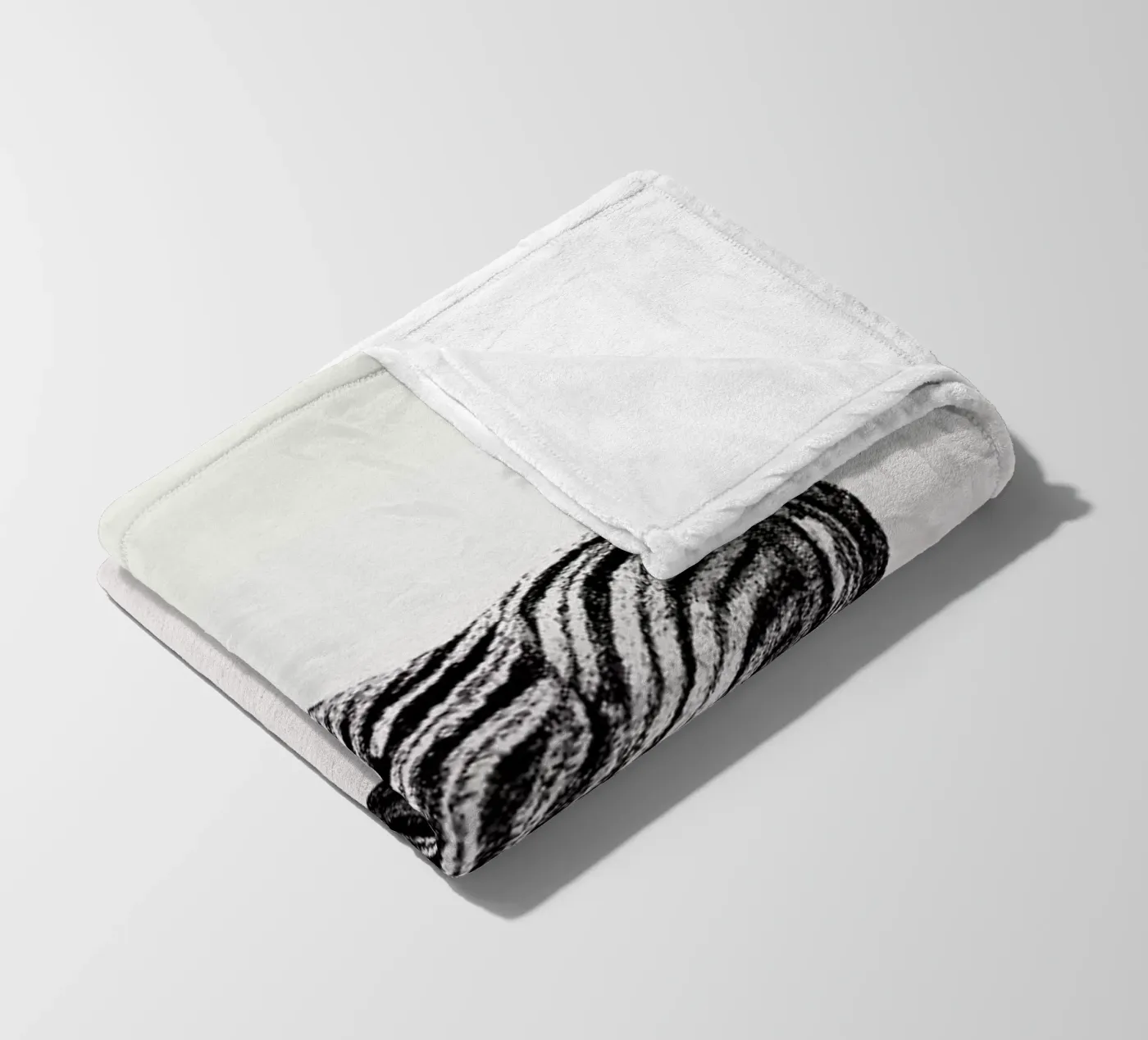 Zebra fleece blanket by Flora & Fauna