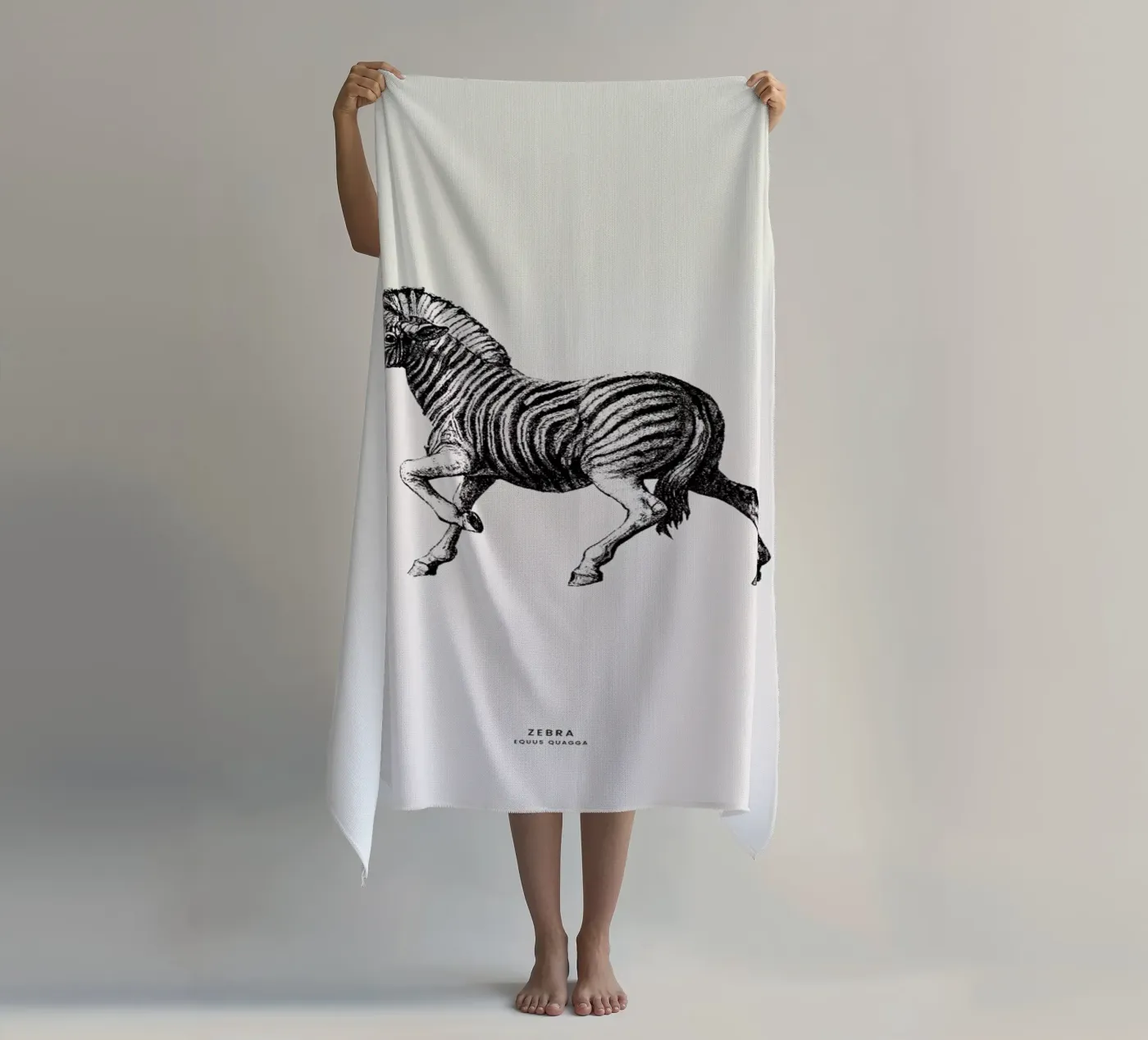 Zebra Strandtuch von Flora & Fauna