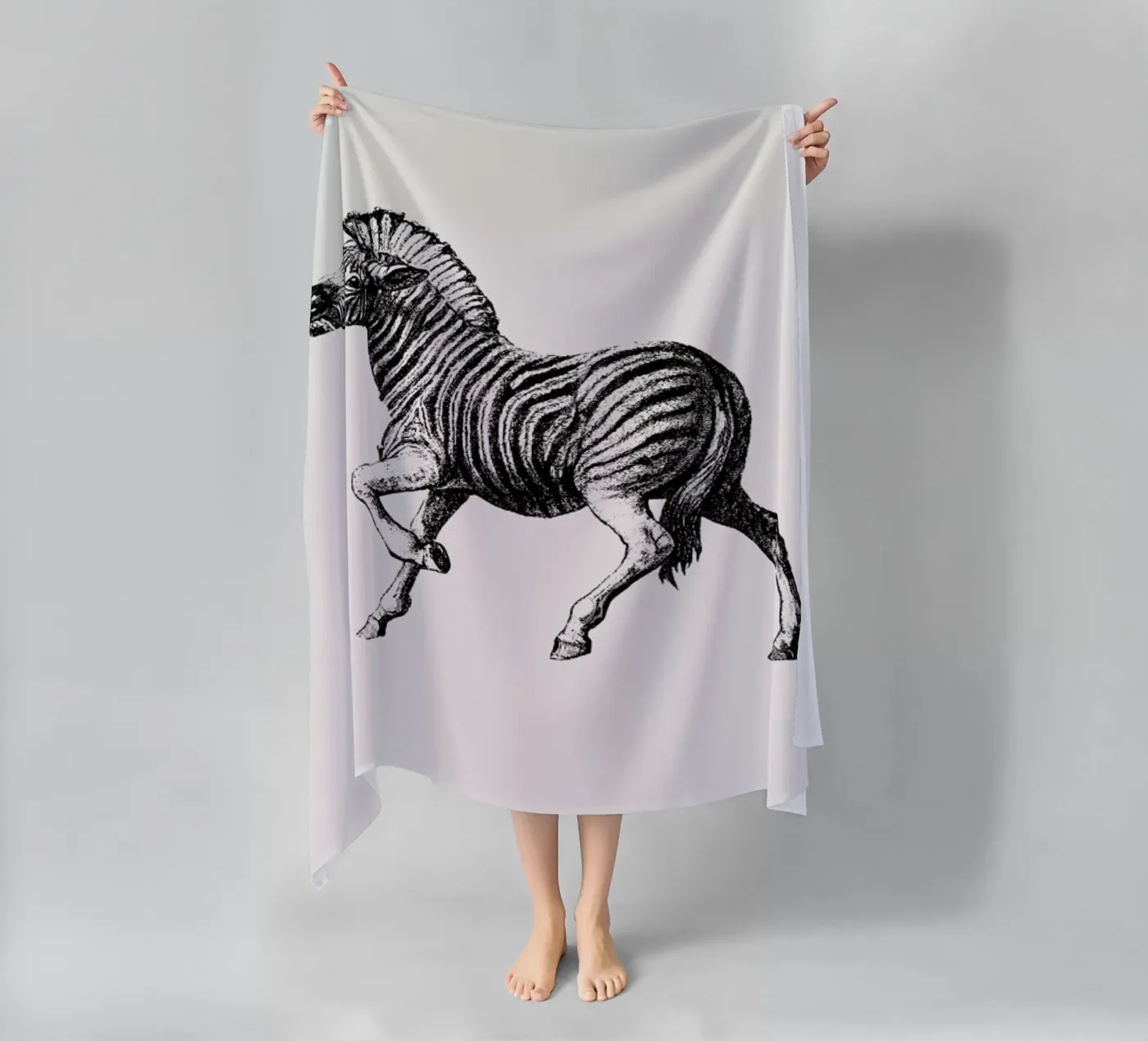 Zebra Strandtuch von Flora & Fauna