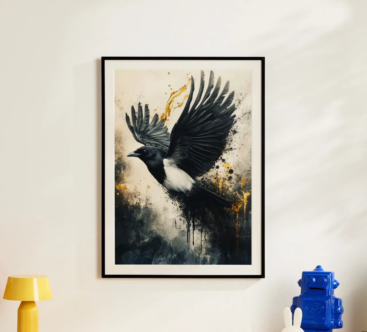 Gazza d'oro poster con telaio in alluminio da Justyna Jaszke JBJart