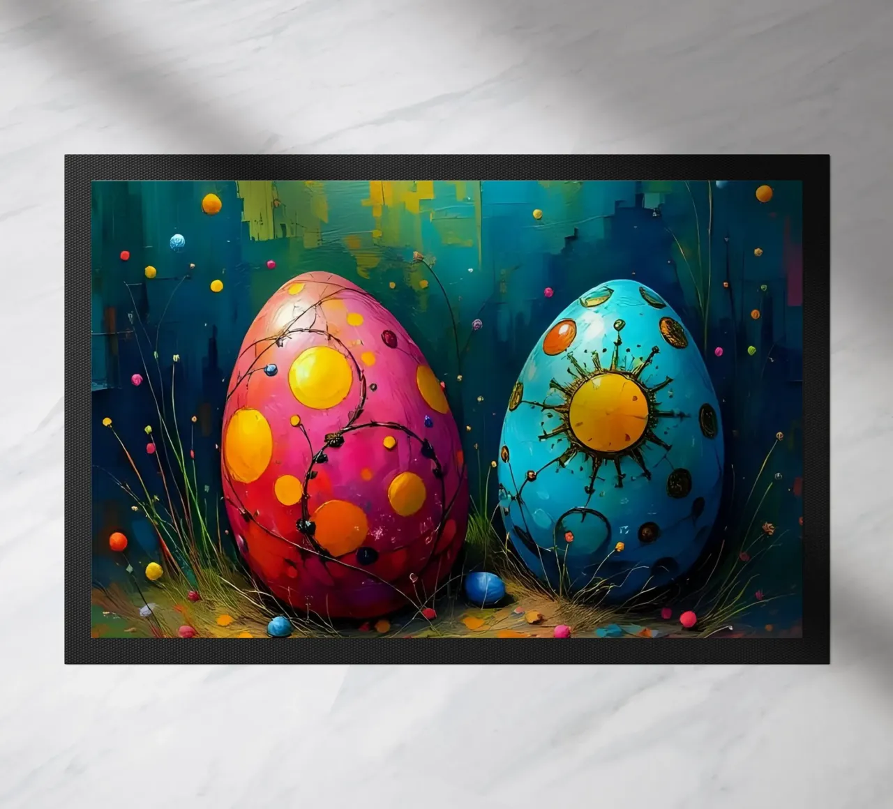 Easter_style_B_6 doormat by Farb- und Blütenzauber by LK