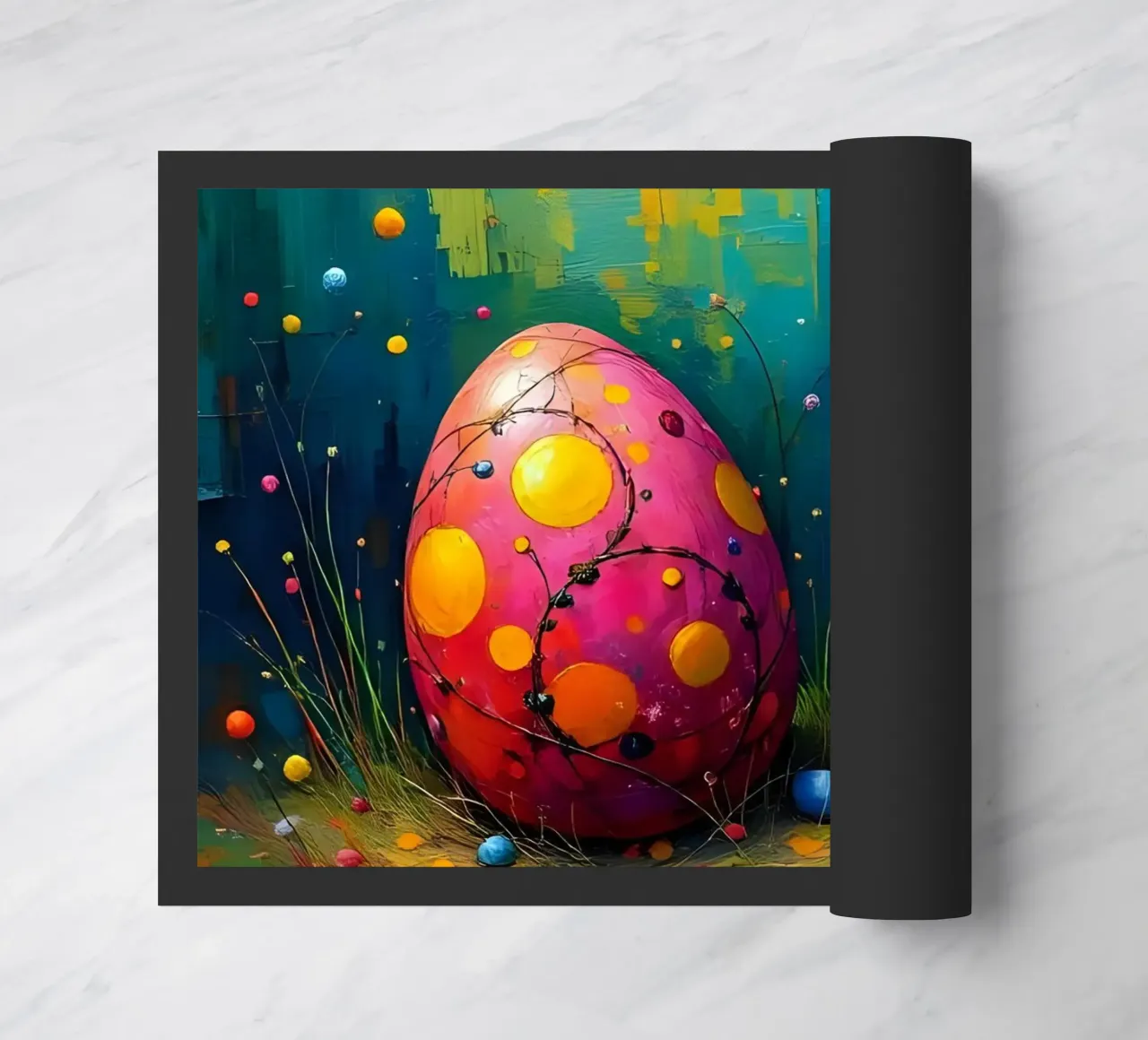 Easter_style_B_6 doormat by Farb- und Blütenzauber by LK