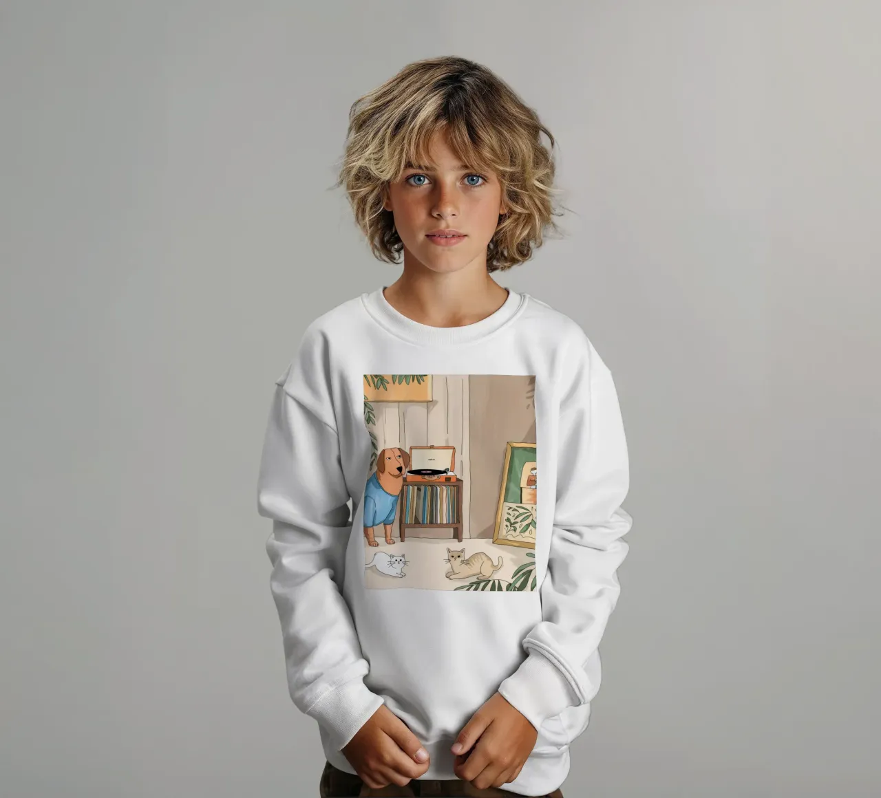 Serenata nostalgica in vinile felpa bambino da Timeless Huse
