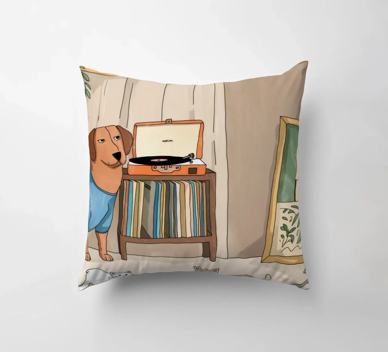 Serenata nostalgica in vinile cuscino da Timeless Huse