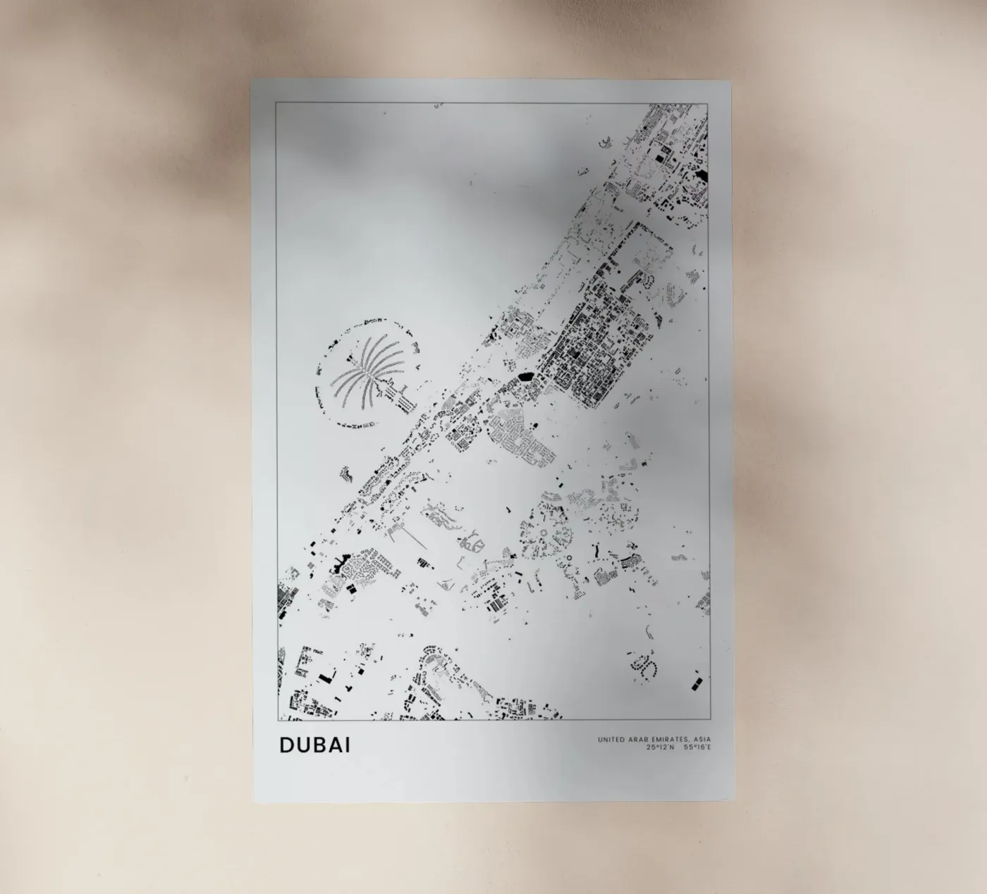 Dubai pellicola backlit da The Cartography Collection