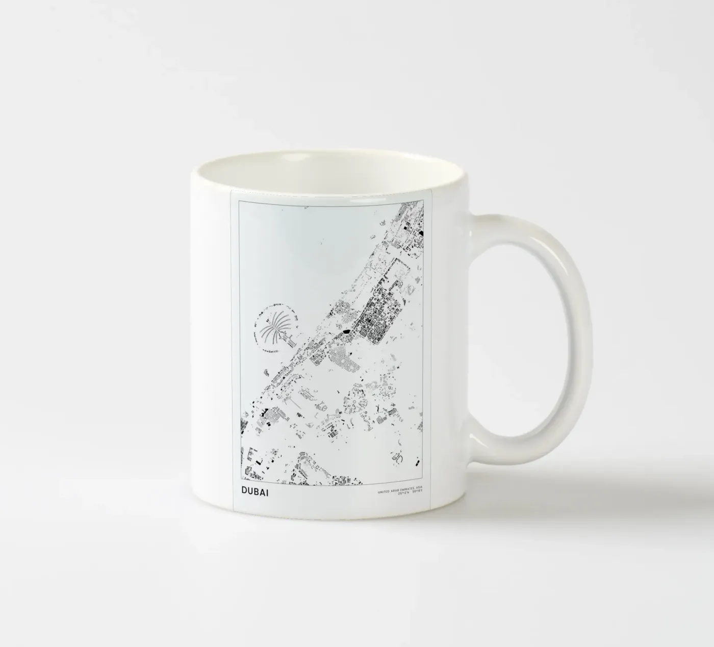 Dubai ceramic mug by The Cartography Collection