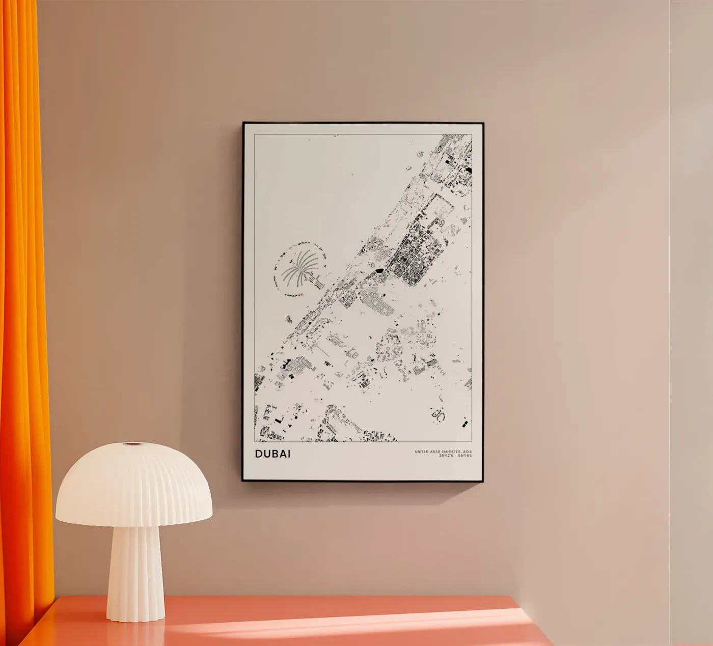 Dubai plexiglas de The Cartography Collection