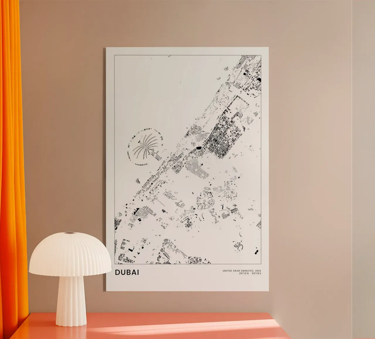 Dubai plexiglass da The Cartography Collection