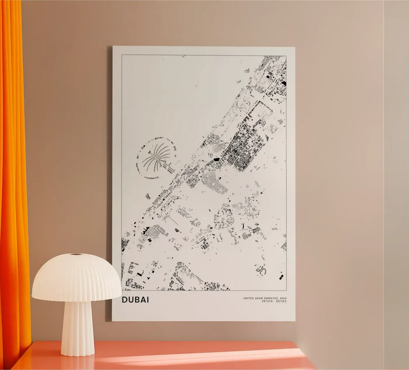 Dubai tela da The Cartography Collection