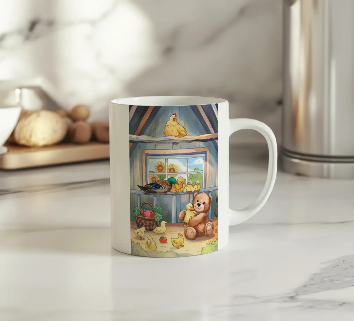 La beatitudine rustica dell'aia tazza in ceramica da Timeless Huse