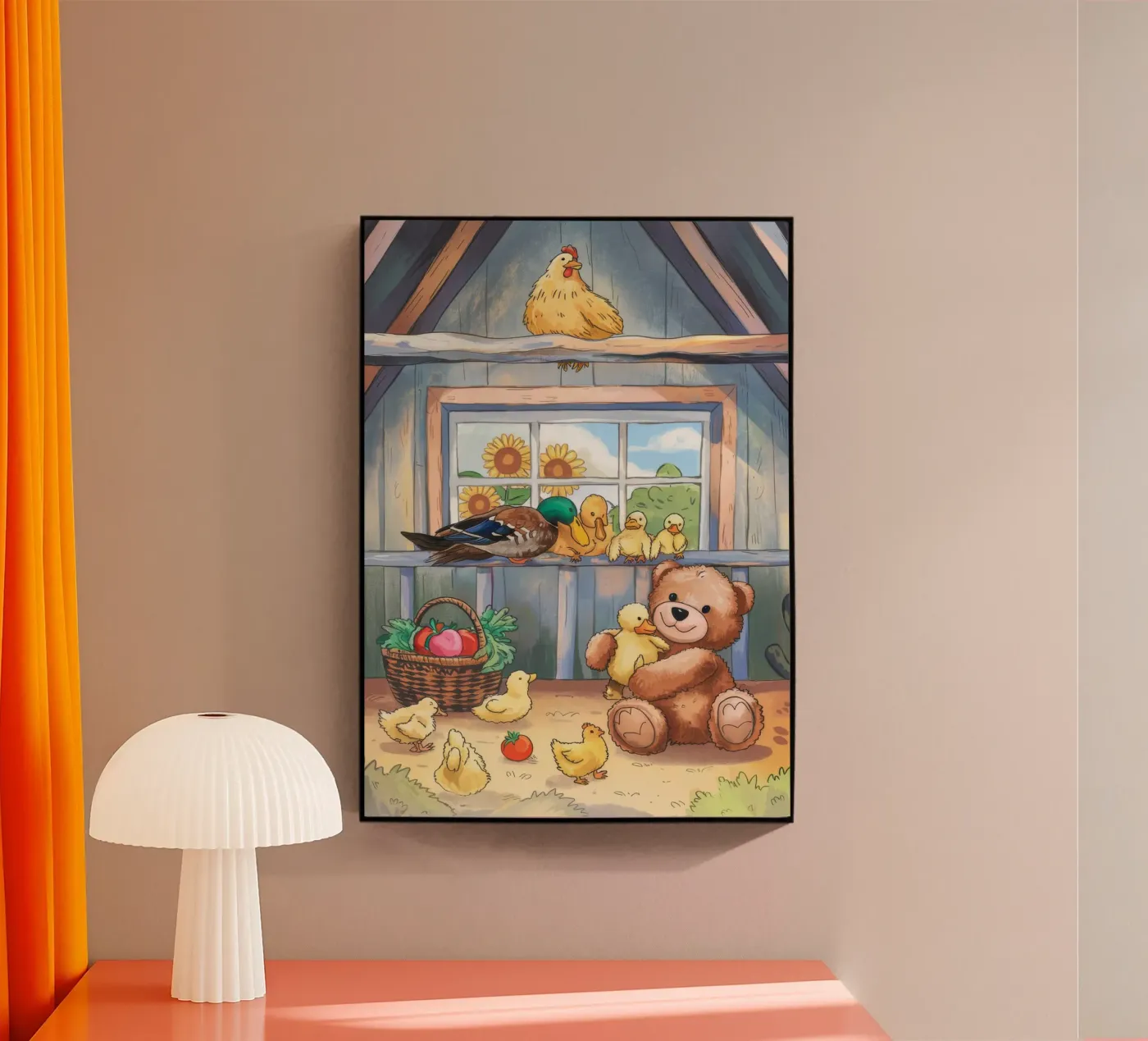 Le bonheur rustique de la basse-cour plexiglas de Timeless Huse