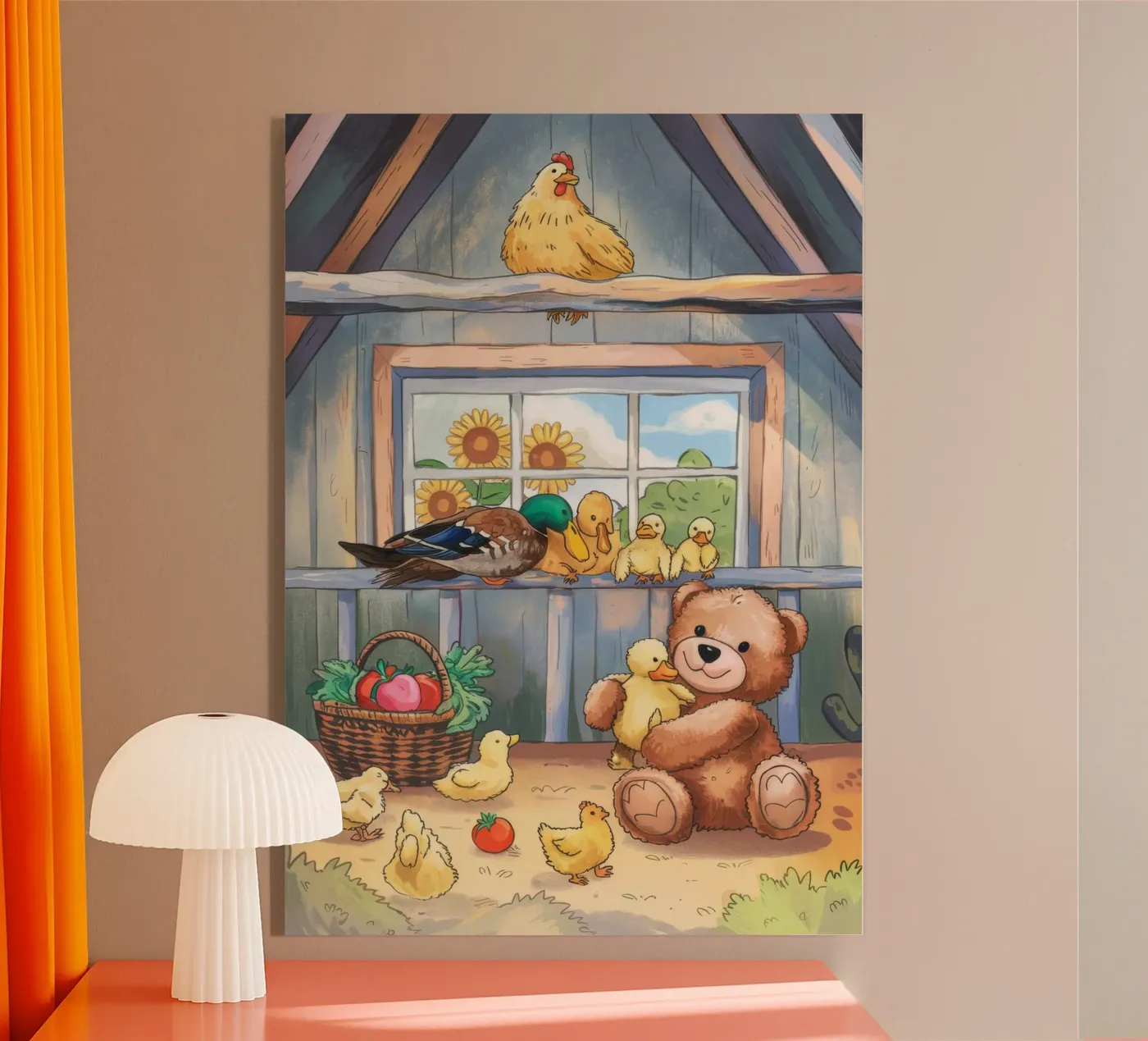 Le bonheur rustique de la basse-cour plexiglas de Timeless Huse