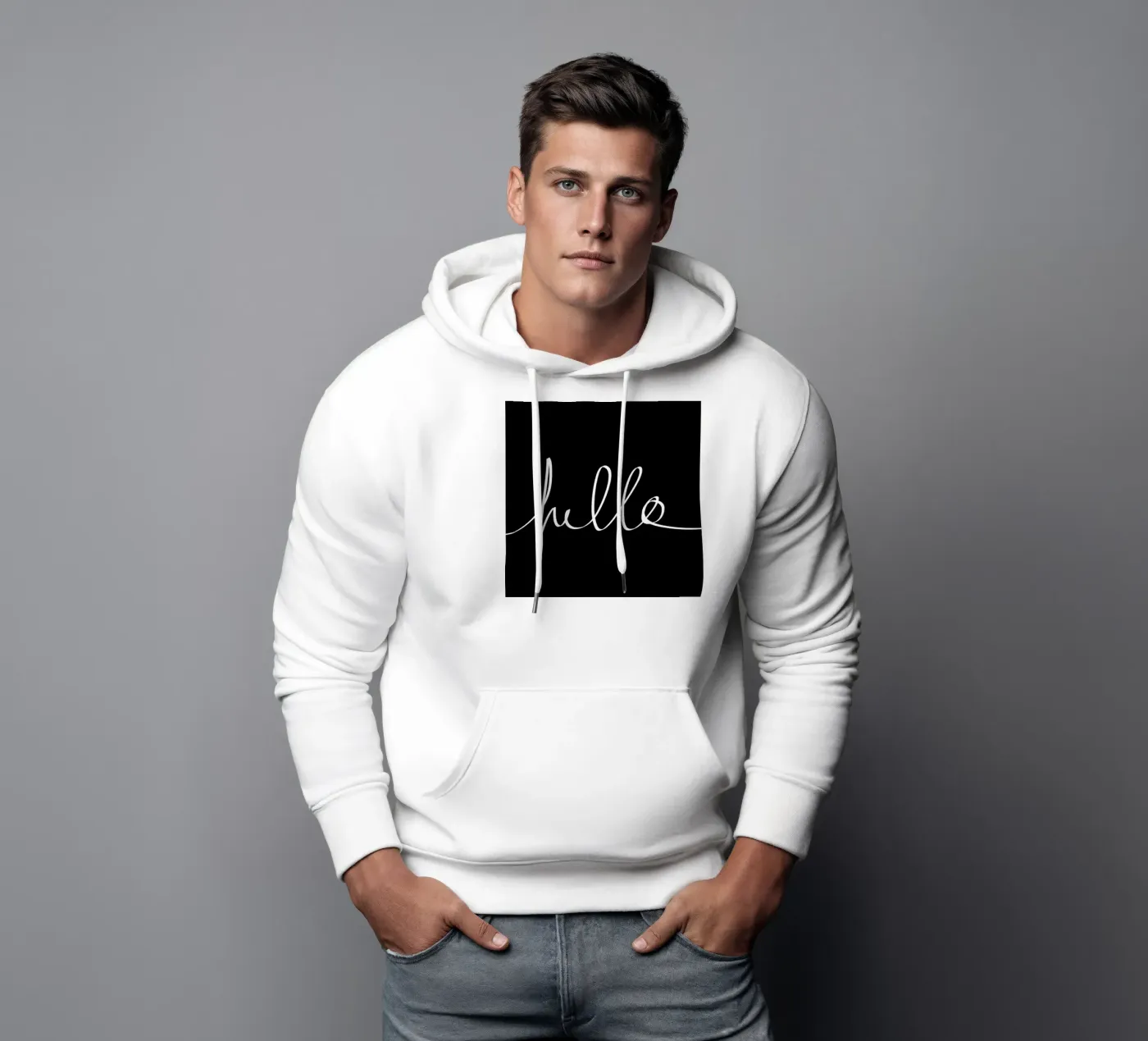 Hello Hoodie von Leah Flores