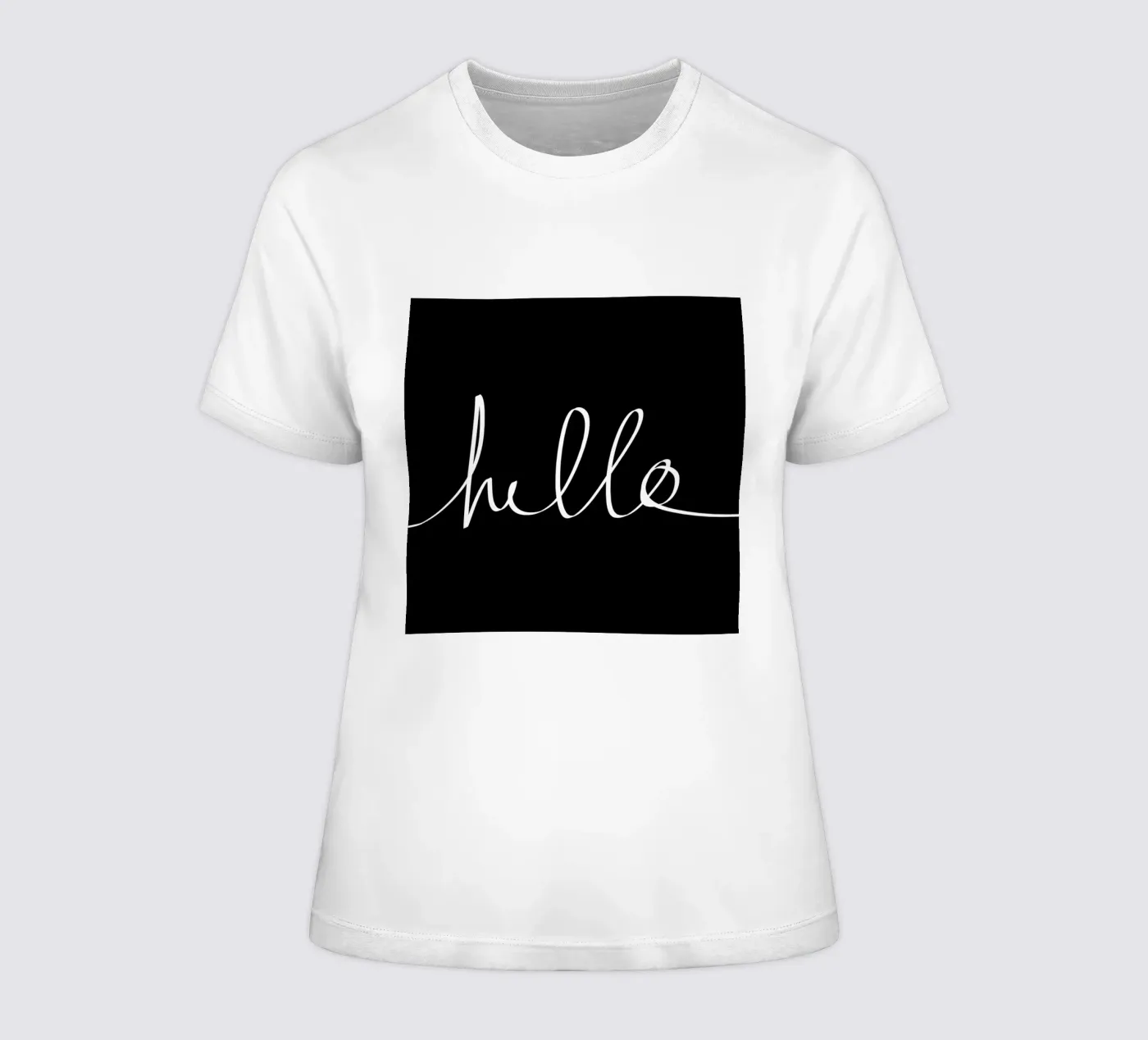 Hello t-shirt da donna da Leah Flores