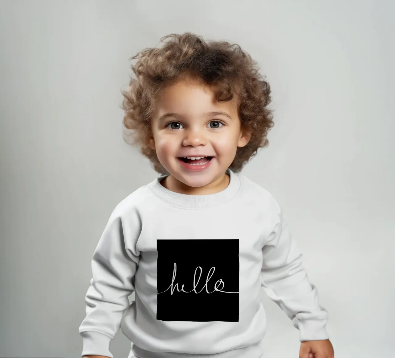 Hello baby sweatshirt van Leah Flores
