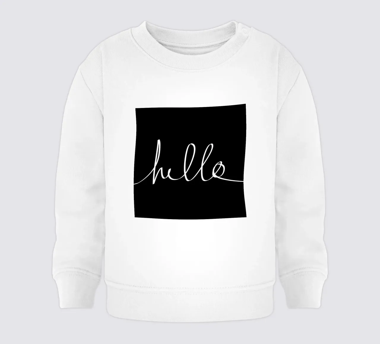 Hello baby sweatshirt van Leah Flores