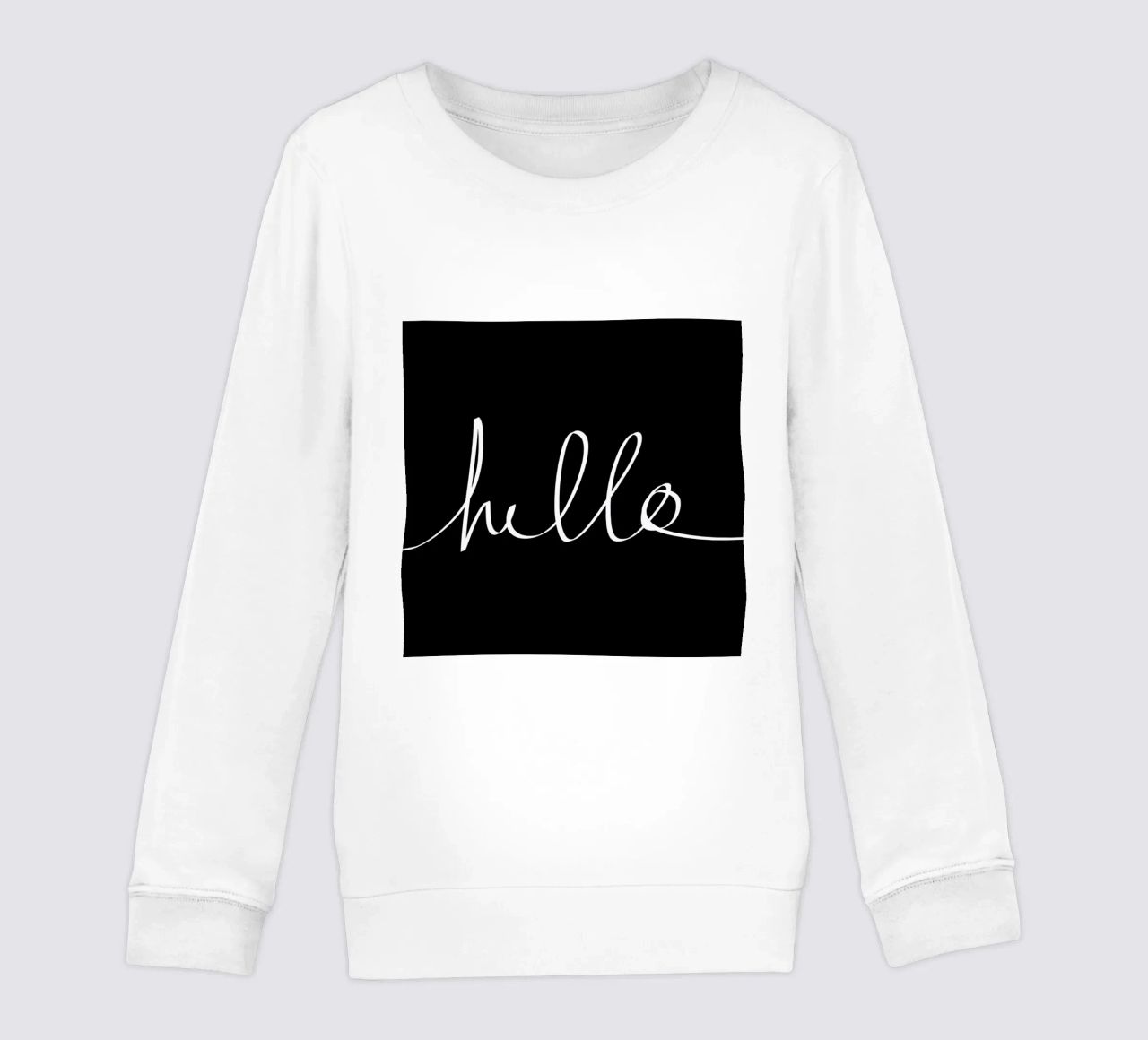 Hello felpa bambino da Leah Flores