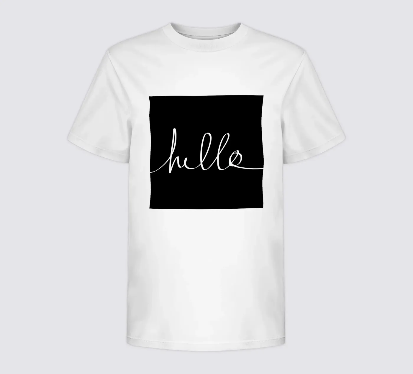 Hello kinder t-shirt van Leah Flores
