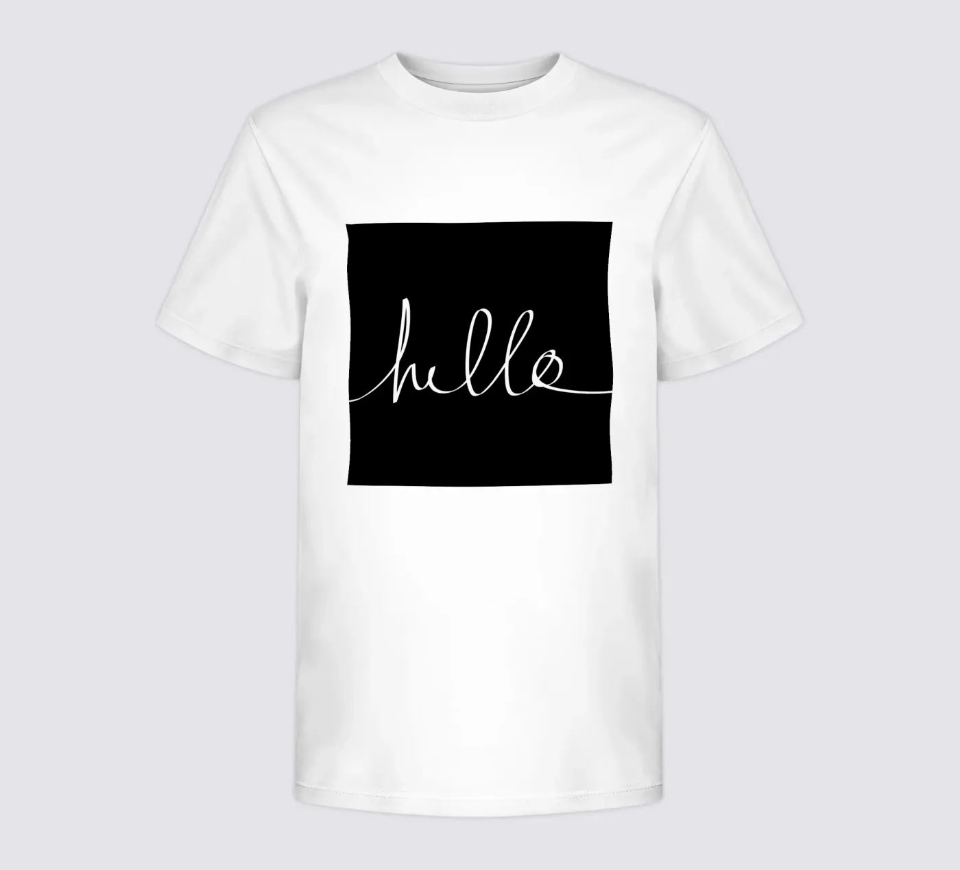 Hello kinder t-shirt van Leah Flores