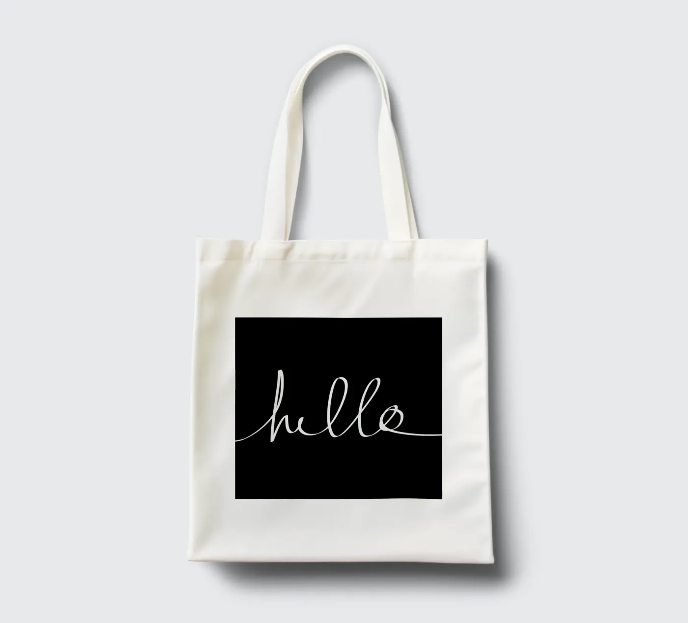 Hello tote bag by Leah Flores