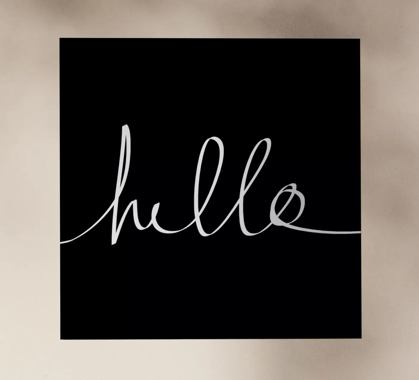 Hello backlit film by Leah Flores